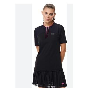 NWT PXG Women’s Lumen Lightweight Polo Black Pink Luxury Golf XS